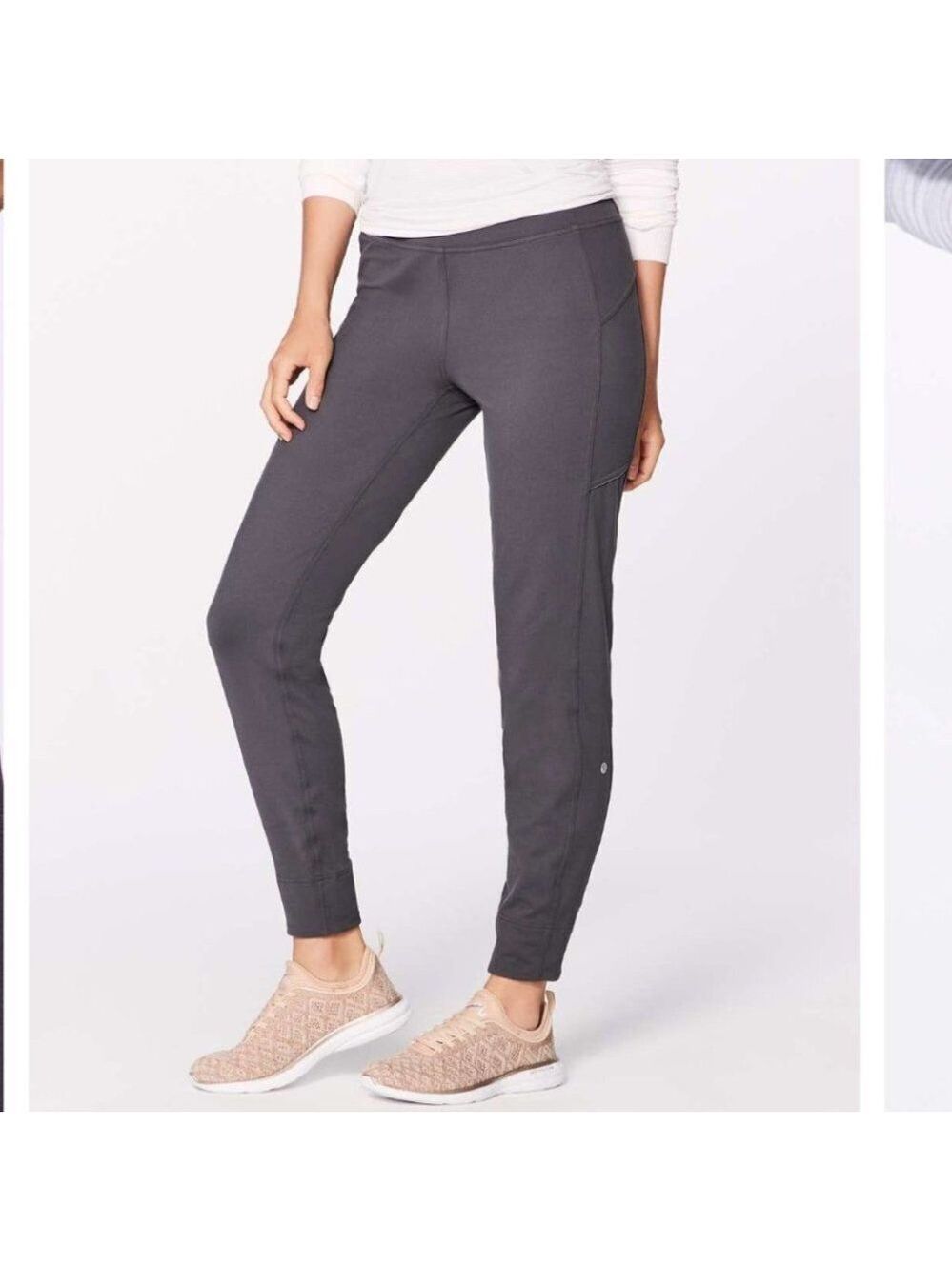 Lululemon Run On Jogger (28") Cozy Rulu Material Dark Carbon Grey Size 2